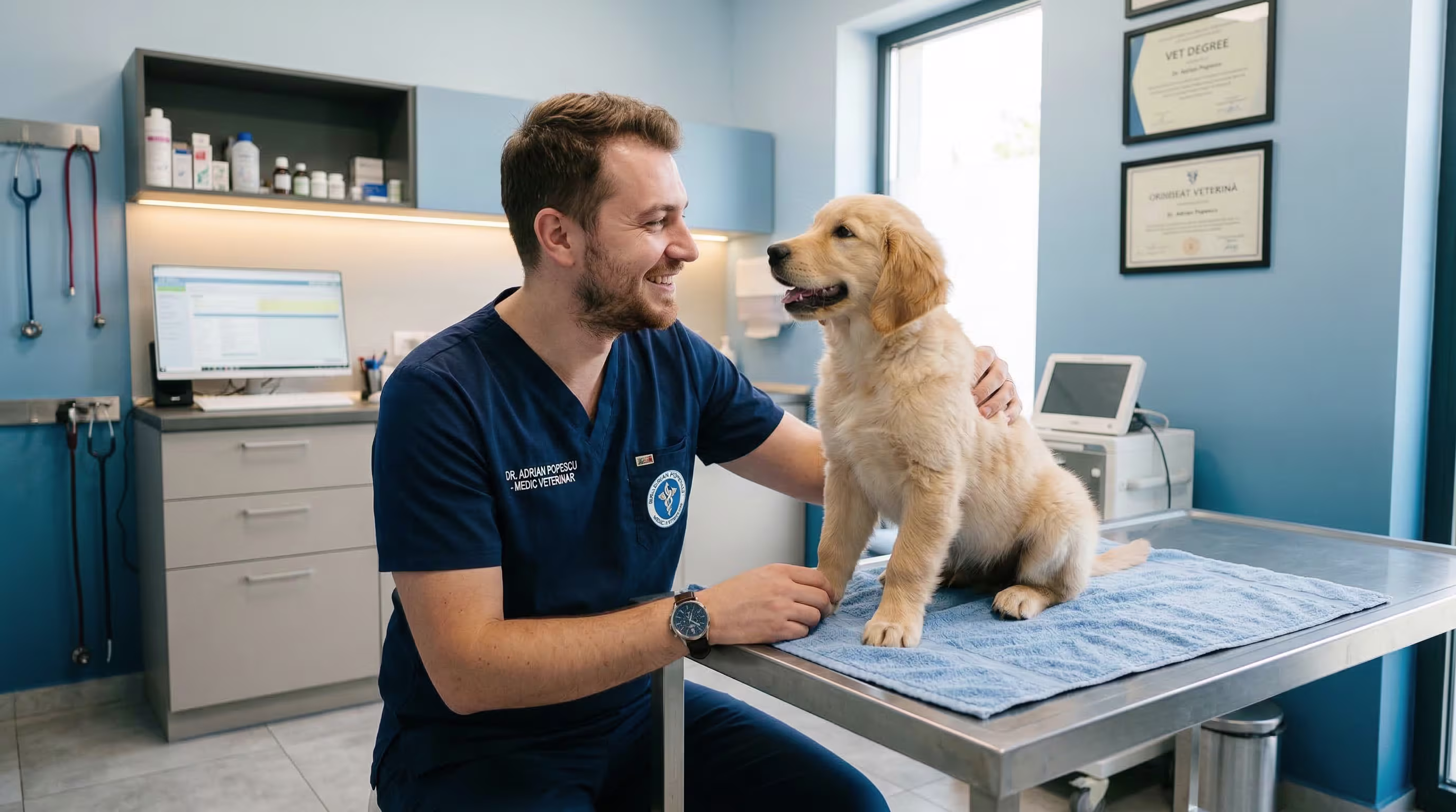 Cabinet veterinar care își organizează activitatea zilnică în softul Bluviv
